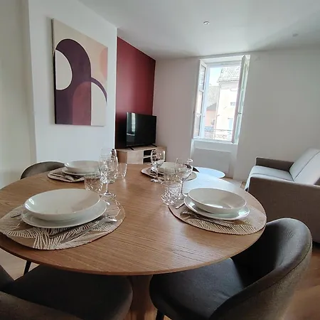 아파트 Le Gally 40m2 Coeur De Avec Garage! 로데즈